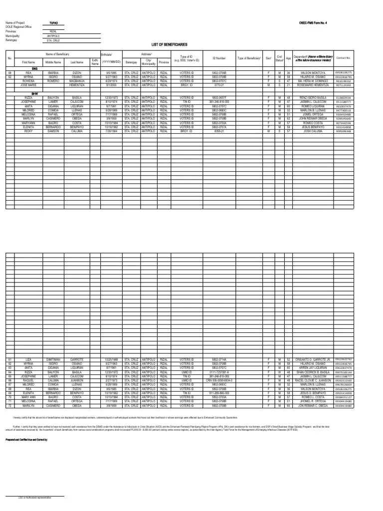 Health Name List PDF