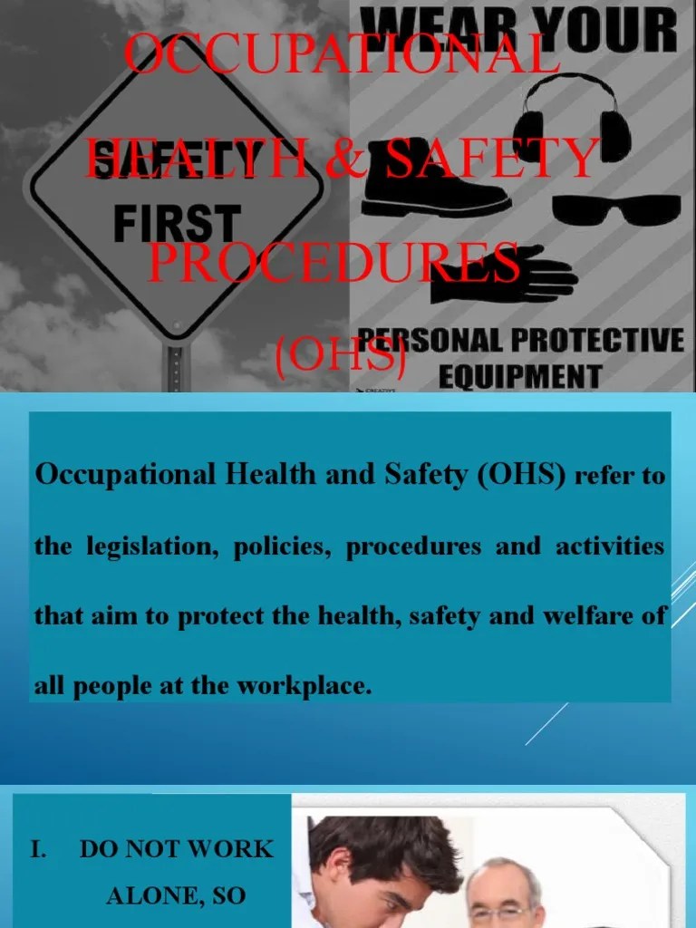 3Occupational Health and Safety Procedures PDF