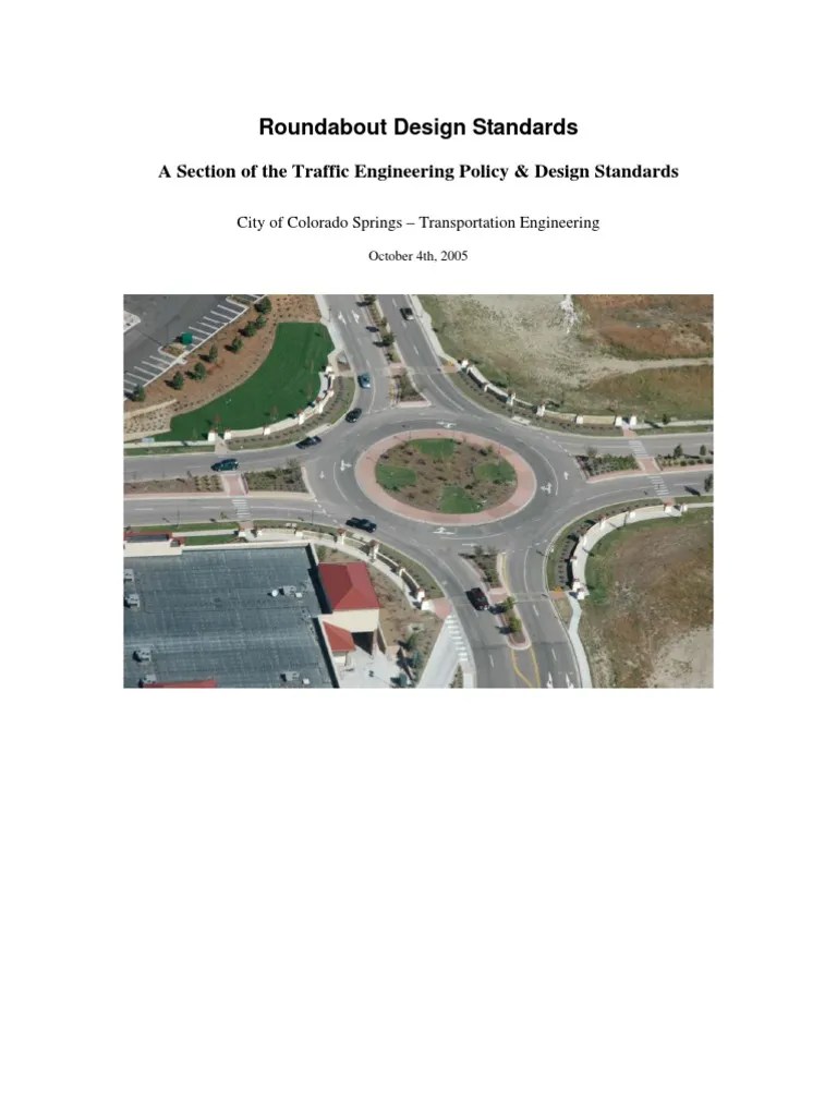 Roundabout Design Standards