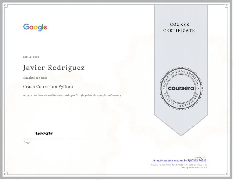 Coursera Crash Course On Python PDF