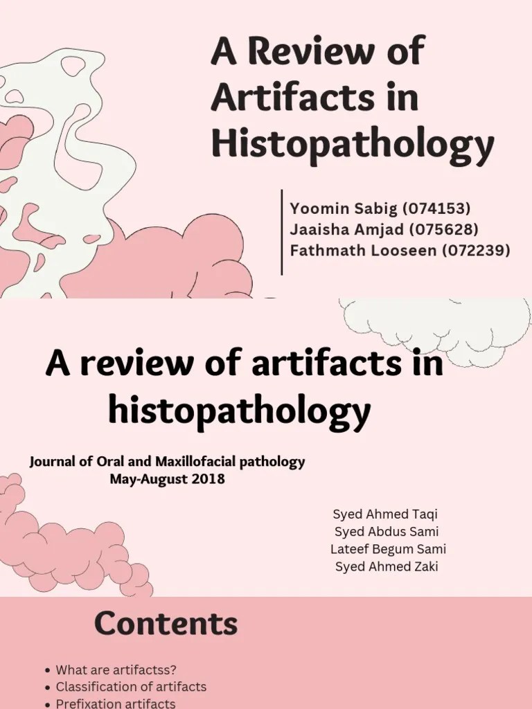 A Review of Artifacts in Histopathology PDF Fixation (Histology