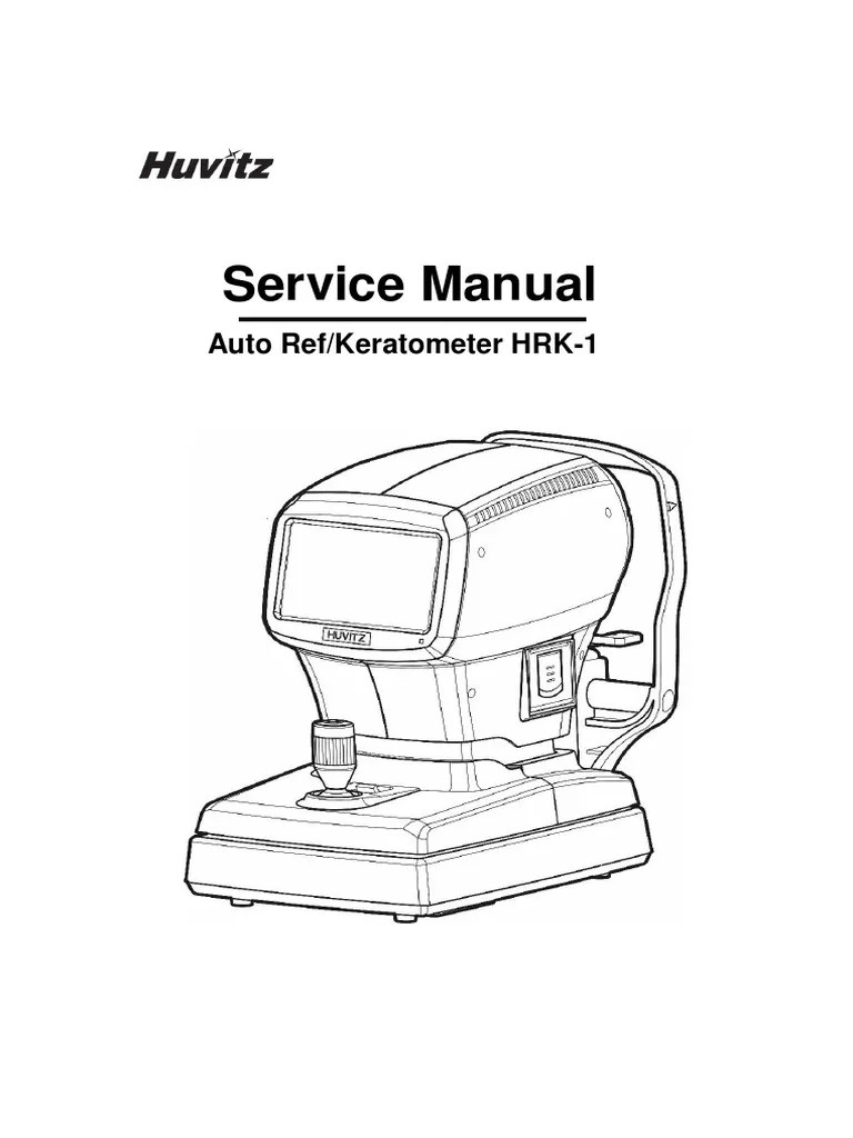 Huvitz HRK 1 User Manual | PDF | Electrical Connector | Cornea