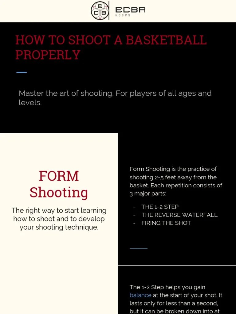 HOWTOSHOOTABASKETBALLPROPERLY PDF Foot Hand