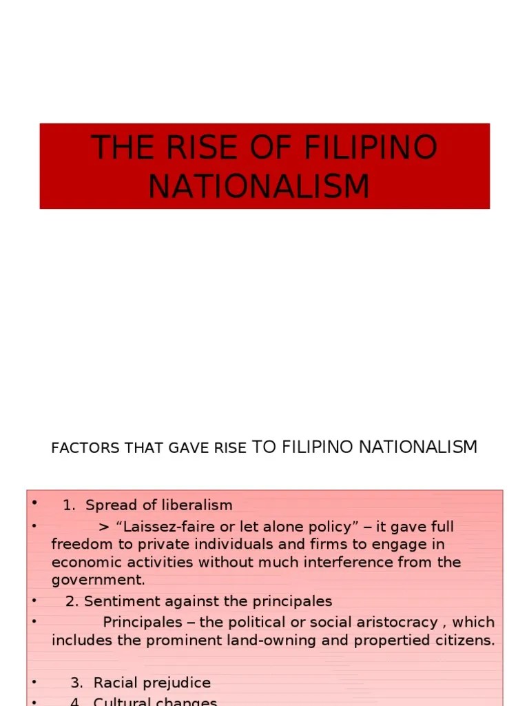 The Rise of Filipino Nationalism Philippines Politics