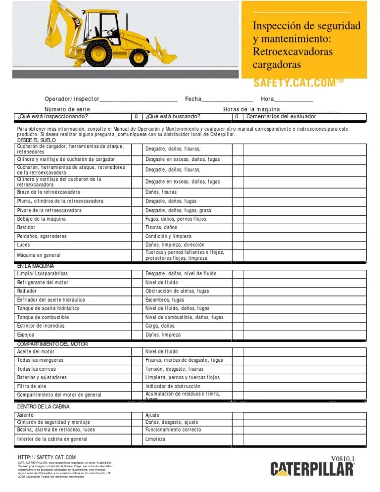 ES Safety+&+Maintenance+ChecklistBackhoe+Loaders V0810.1