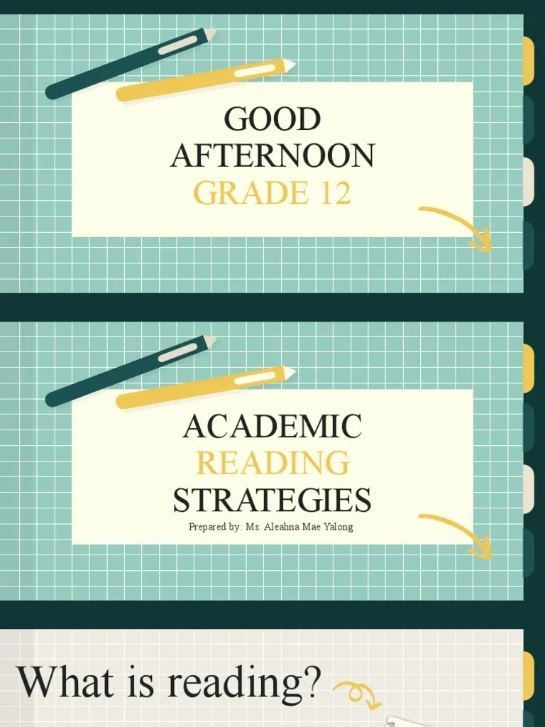 Academic Reading Strategies PDF