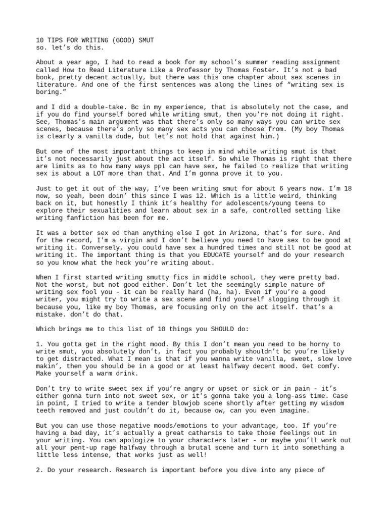 How To Write Smut PDF Cognition Cognitive Science
