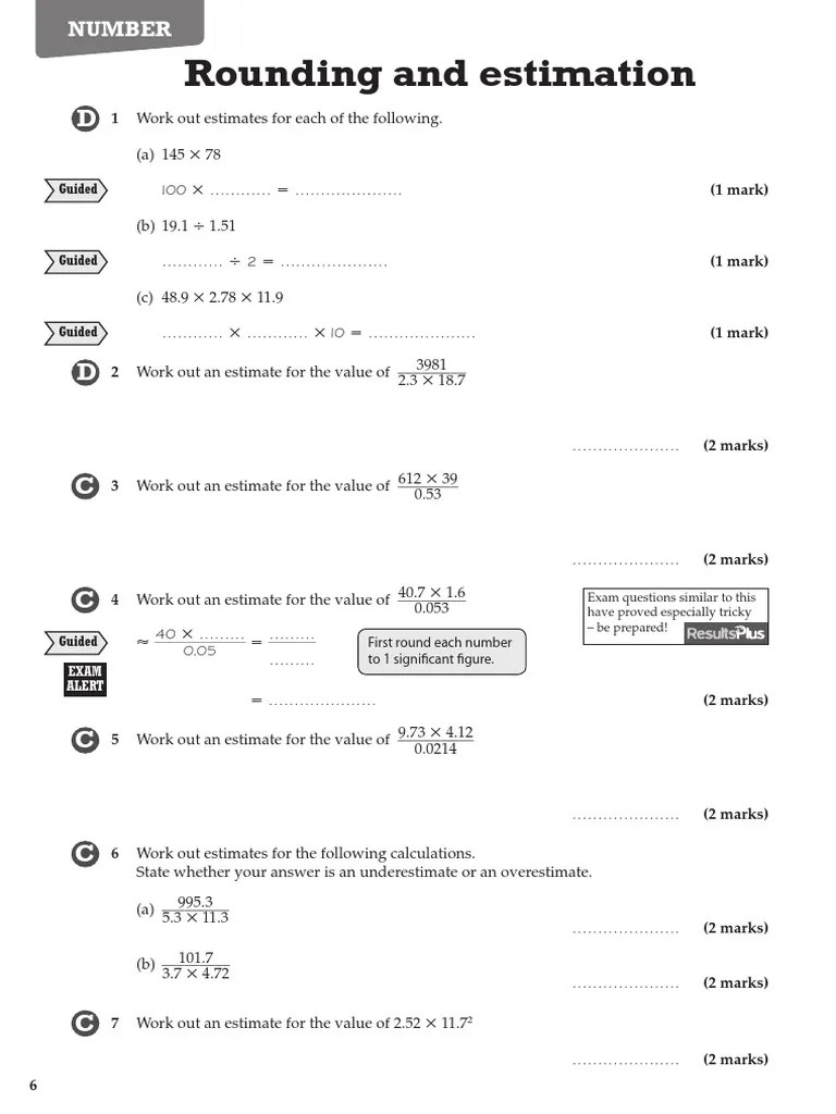 Edexcel GCSE Math Higher Revision Guide Page 8 PDF