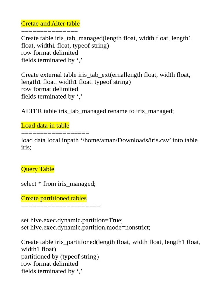 Hive query Language Tutorial PDF