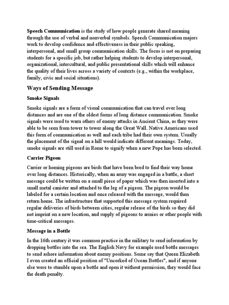 Speech Communication PDF Instant Messaging Communication