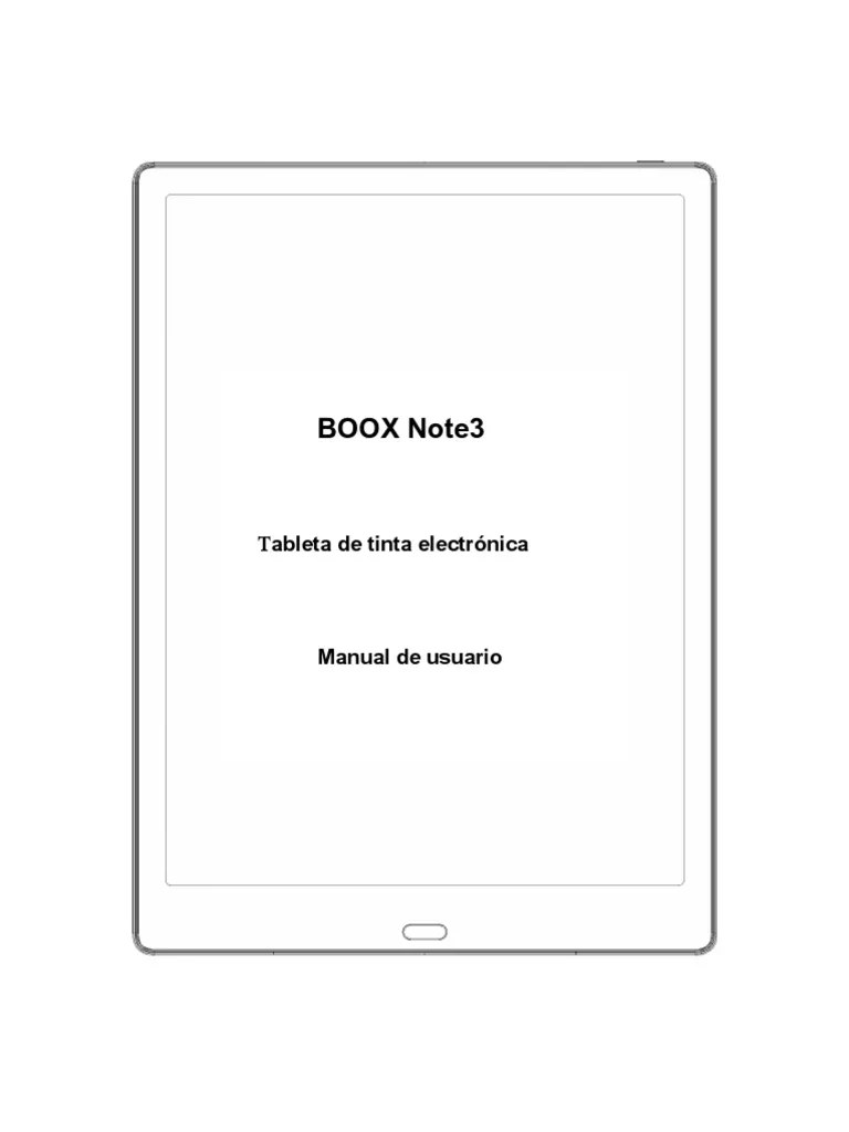 Manual Boox Note 3 | PDF