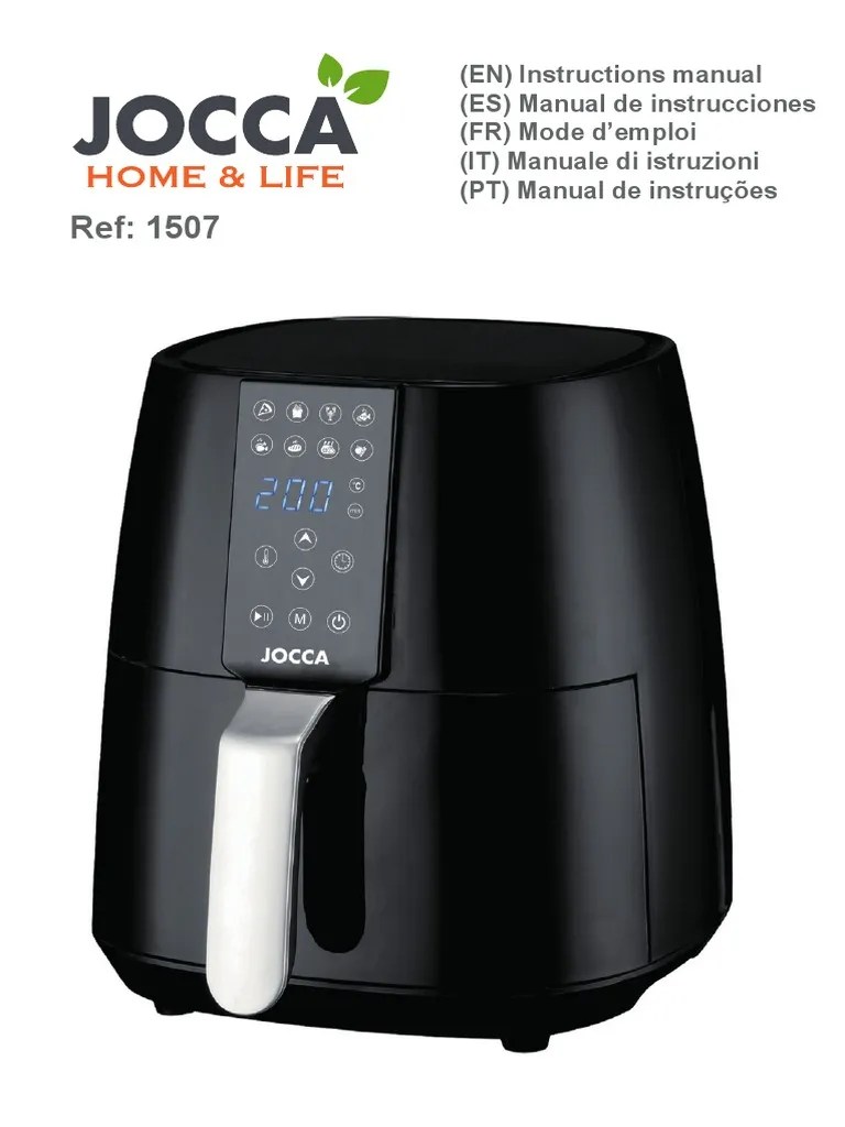 User Manual for an Air Fryer: Safety Instructions, Operating