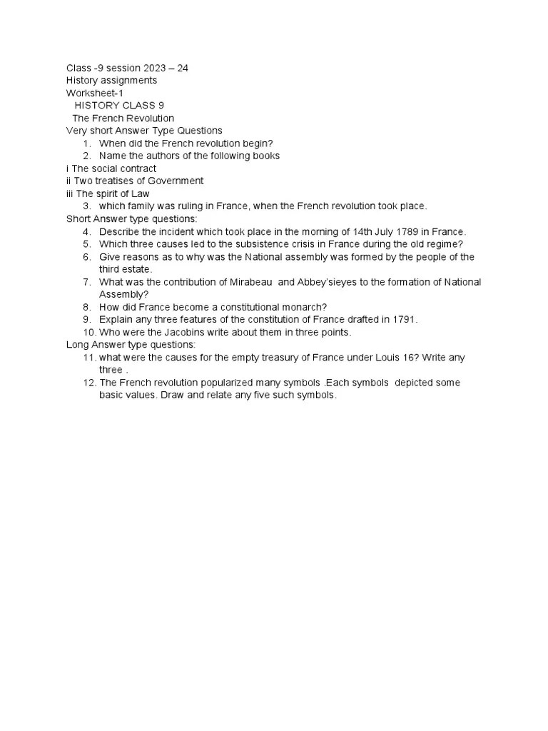 Worksheet - 1 History ch-1 | PDF