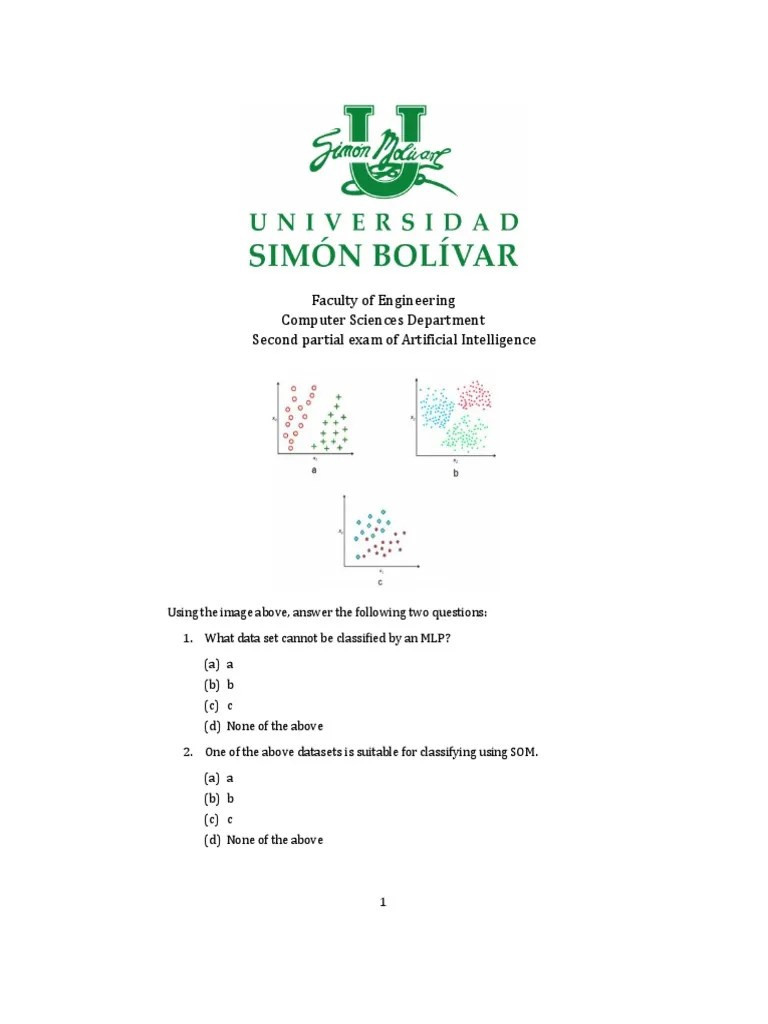 Artificial Intelligence Exam Analyzing Questions from the Second