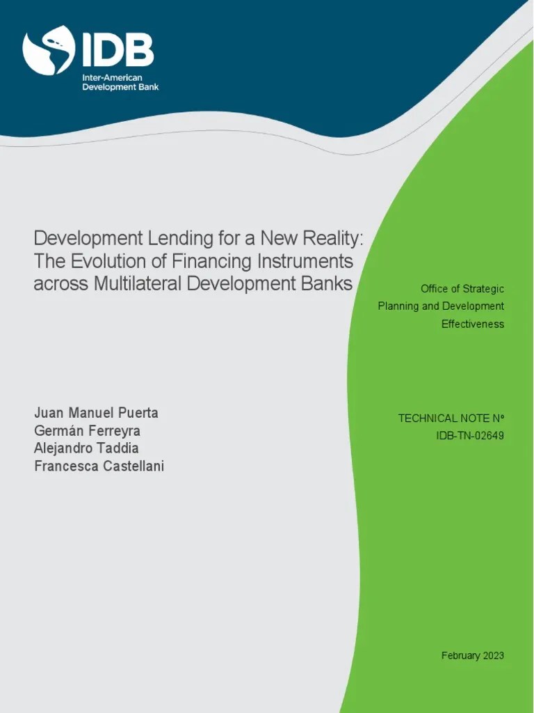 Development Lending For A New Reality The Evolution of Financing