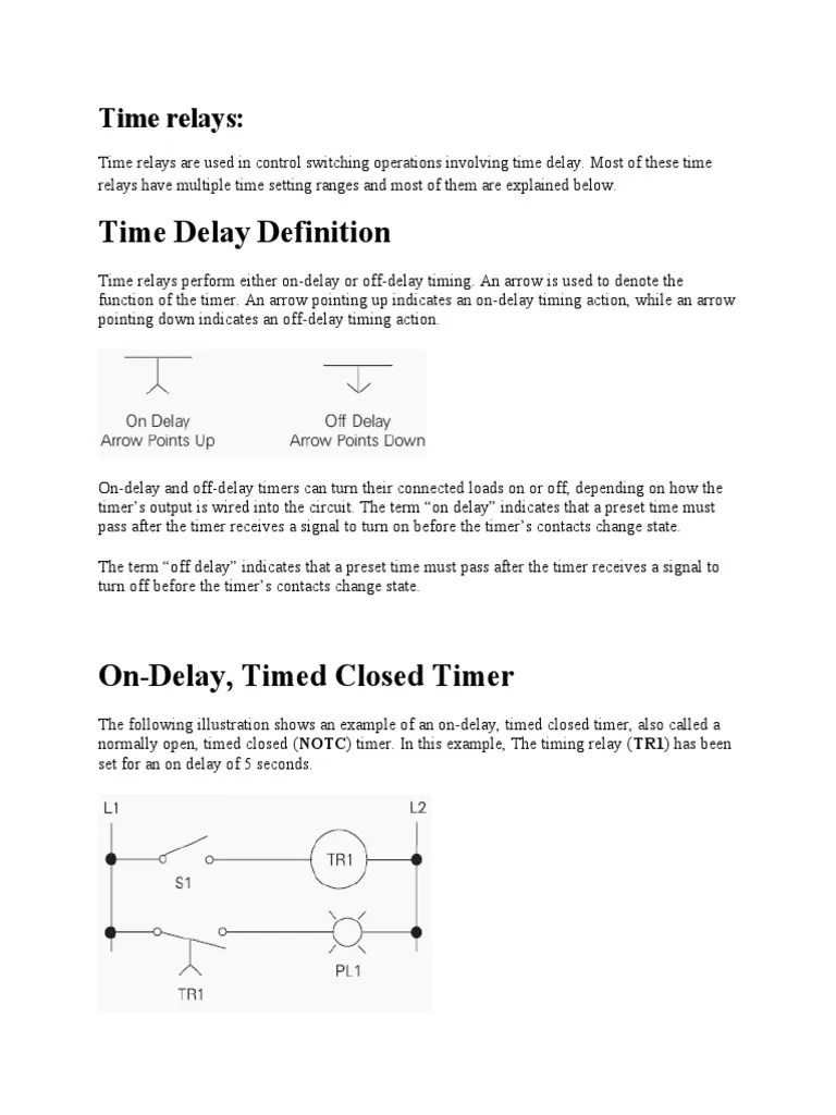 An InDepth Look at Time Relays Their Functions, Operation, and Uses