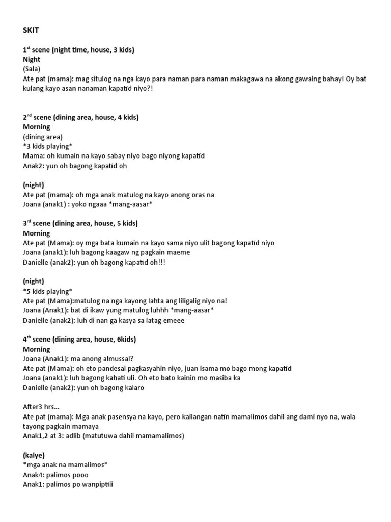 Puppet Show Script PDF