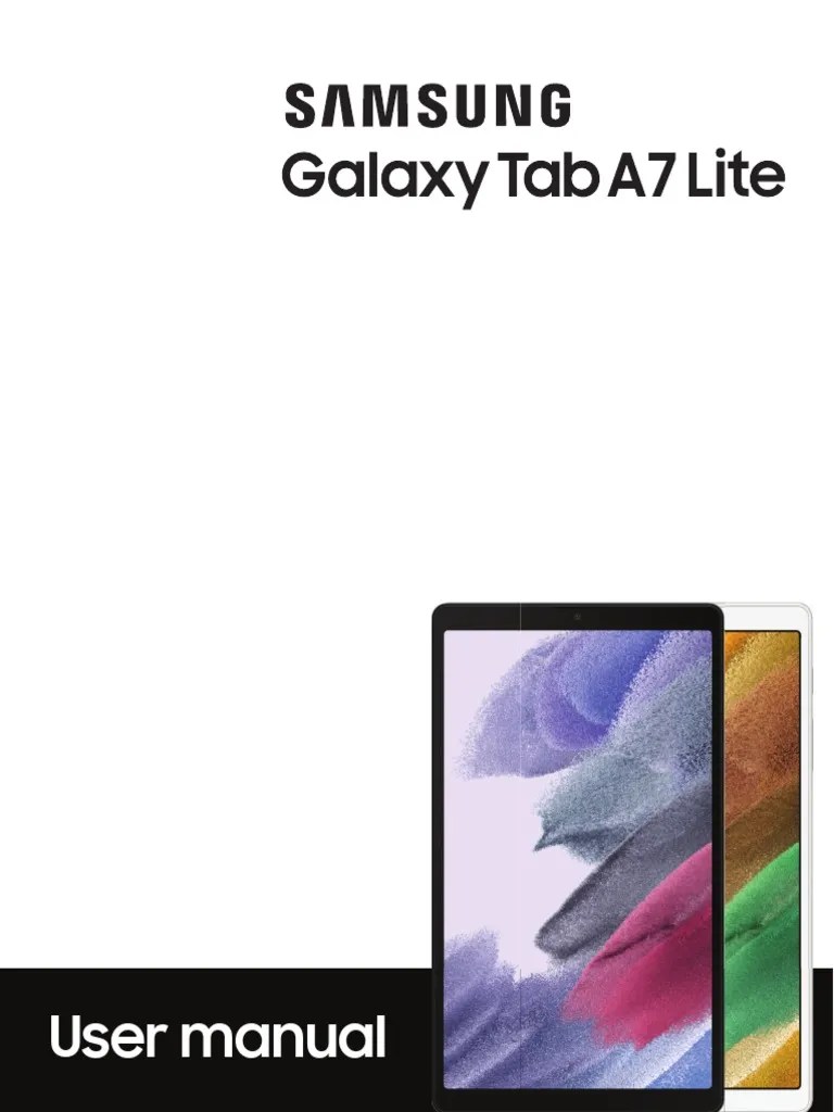 Samsung Galaxy Tab A7 Lite User Manual PDF | PDF | Screenshot | Mobile App