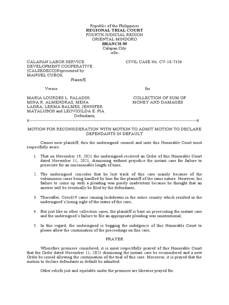 Motion For Reconsideration Paladin Calsedeco 18 7336 PDF