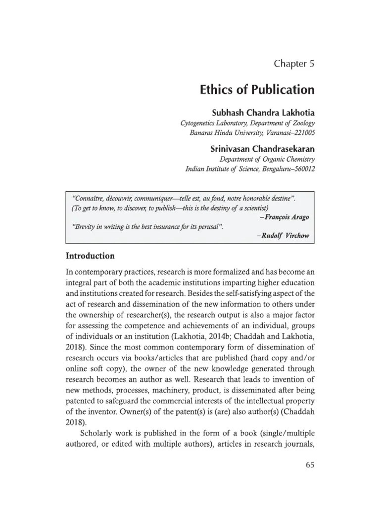 Ethics of Publication PDF PDF