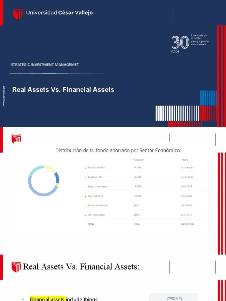 Real Assets Vs Financial Assets PDF