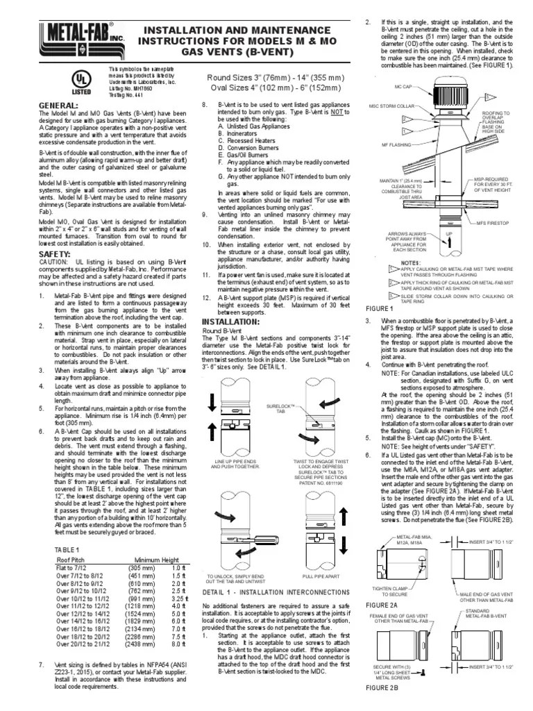 BVent Installation InstructionsL041 PDF PDF