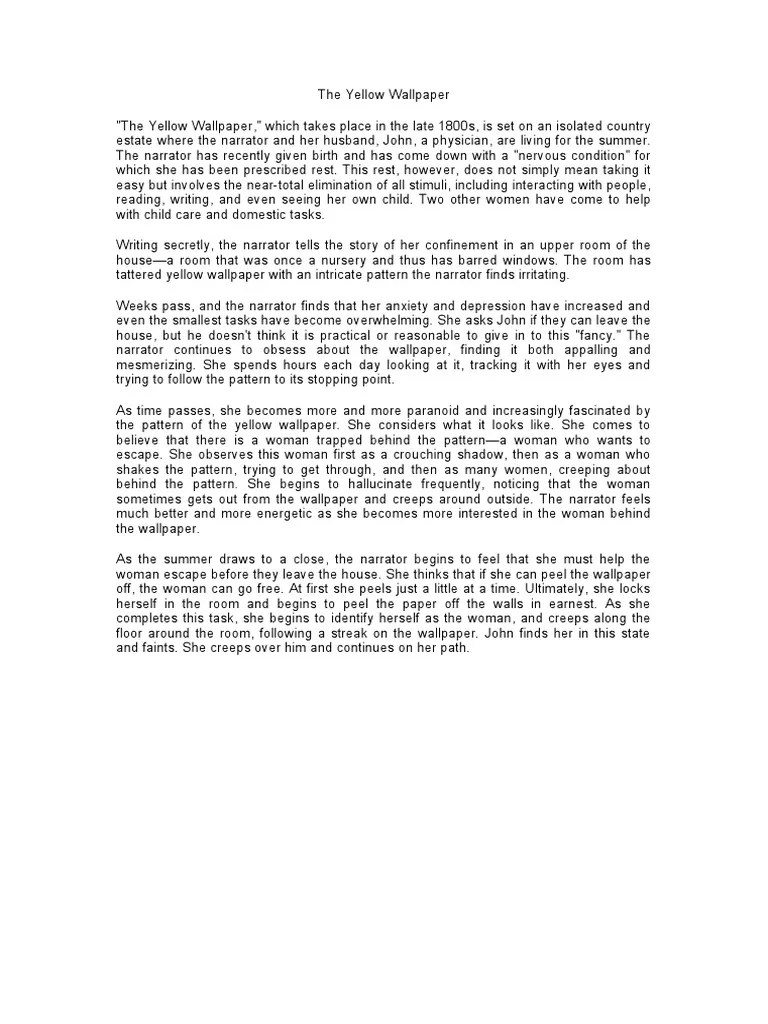 The Yellow Wallpaper PDF