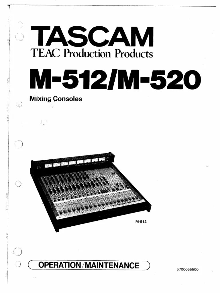 Tascam m520 PDF
