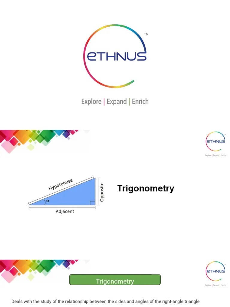 Trigonometry 1.1 | PDF