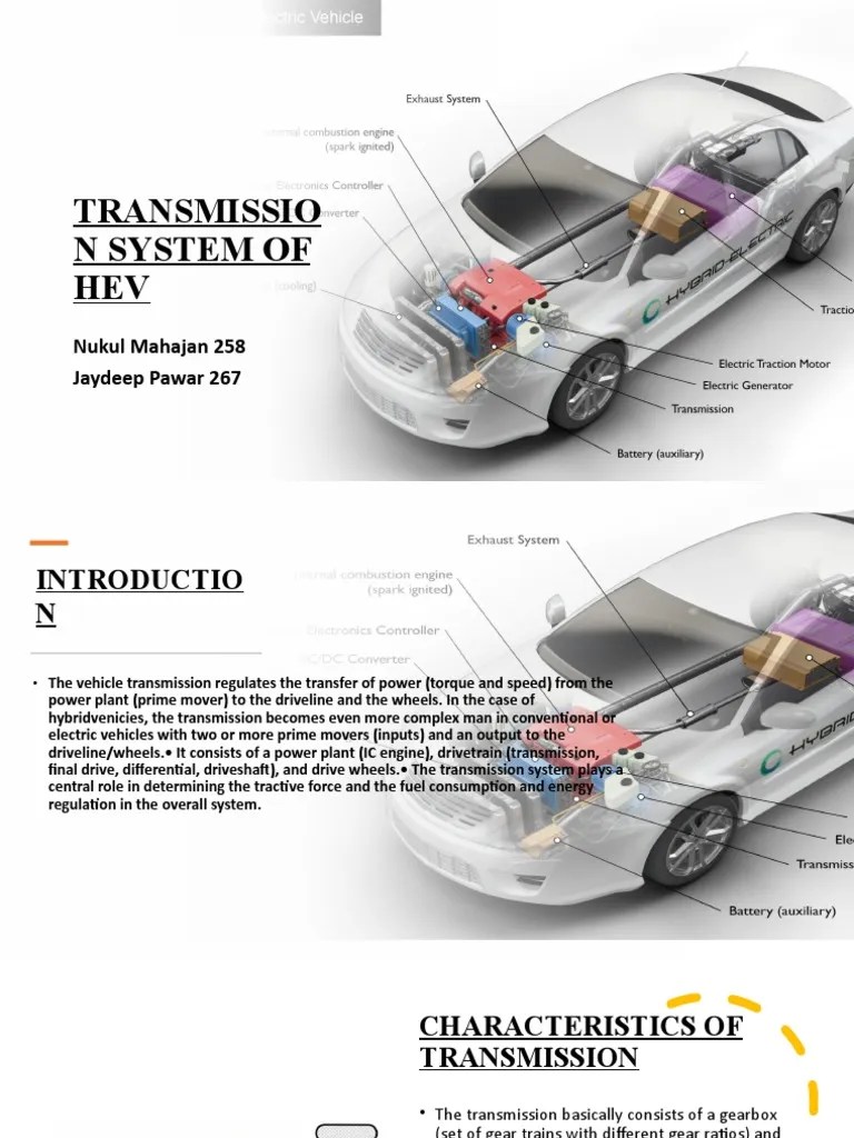 Transmission System of Hev PDF Automatic Transmission Manual Transmission