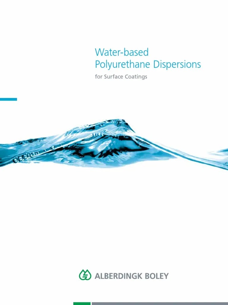 WaterBased Polyurethane Dispersions PDF Polyurethane Materials Science