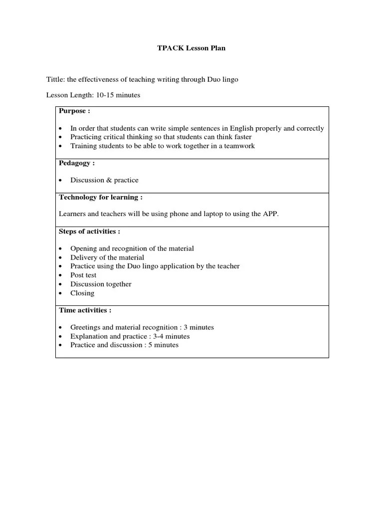 TPACK Lesson Plan.pdf PDF