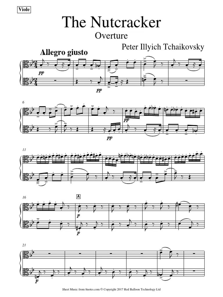 Full Nutcracker Ballet Score Overture Va PDF