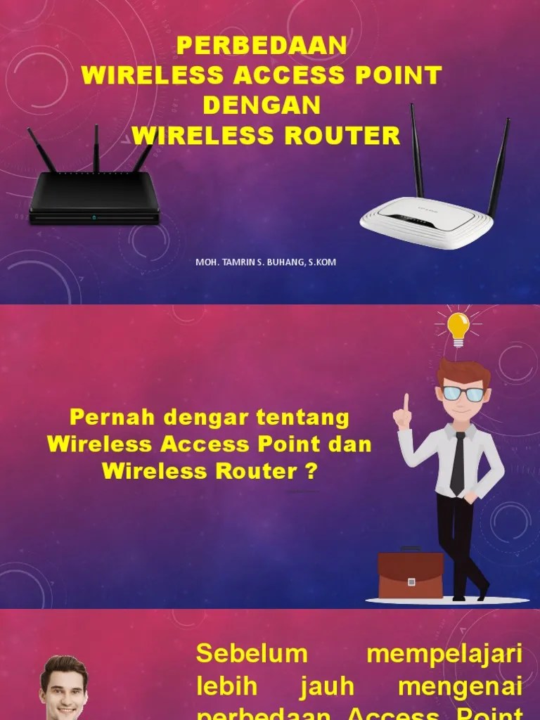 Perbedaan Wireless Access Point Dengan Wireless Router PDF