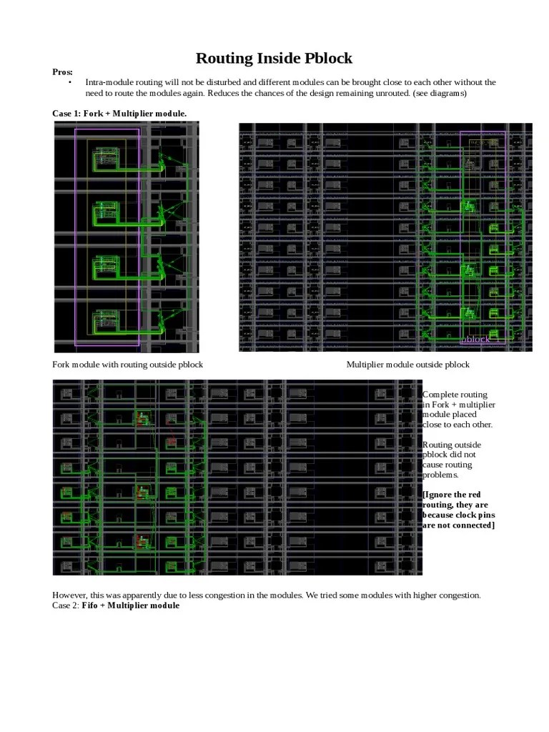 Routing Inside Pblock Odt PDF Routing Computer Engineering