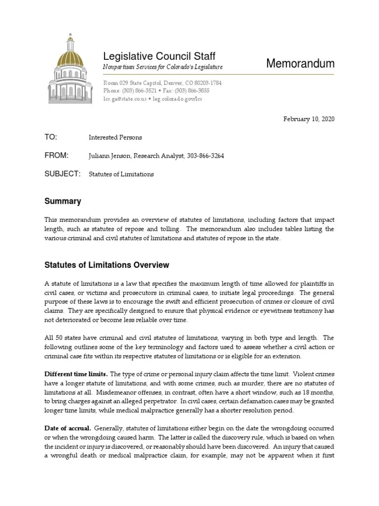 r191326 Statutes of Repose and Limitations Interested Persons PDF