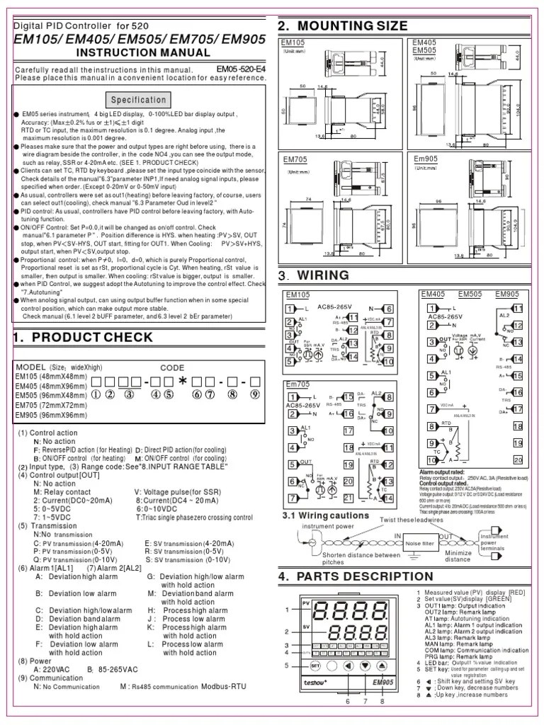 tHERMO CONTROL | PDF | Parameter (Computer Programming) | Relay
