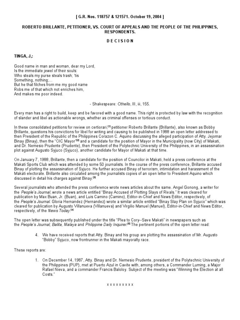 Libel 4 PDF Defamation Statute Of Limitations