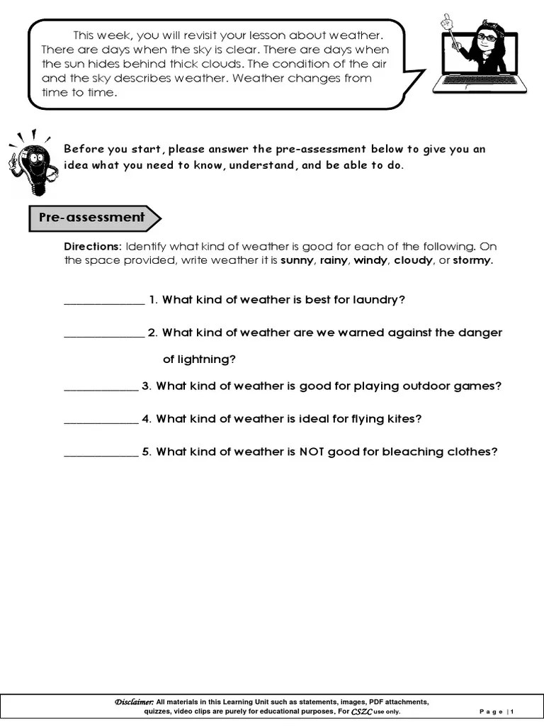 Science 2-Week 2 PDF | PDF | Sky | Cloud