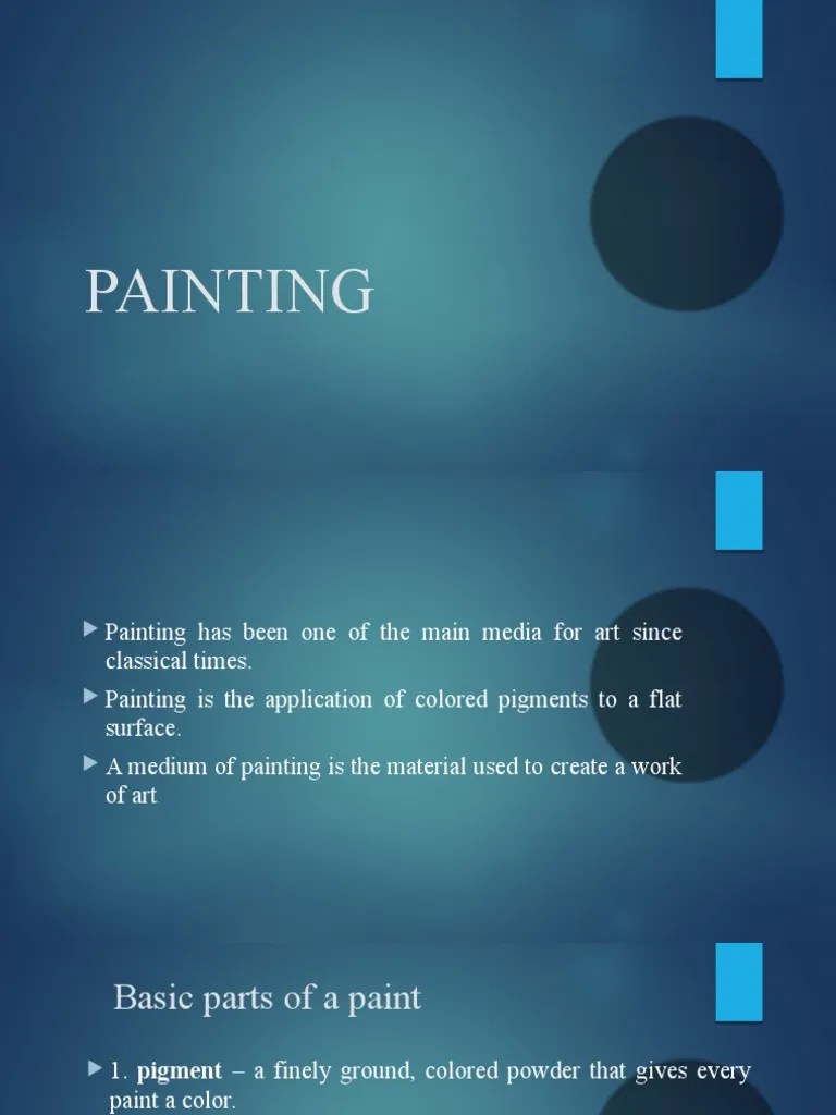 PAINTING PDF Paint Paintings