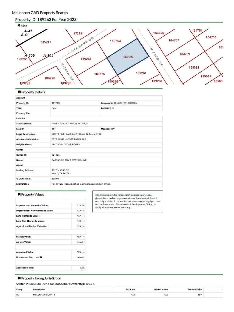 McLennan CAD Property Search_1680711374747 PDF Real Estate