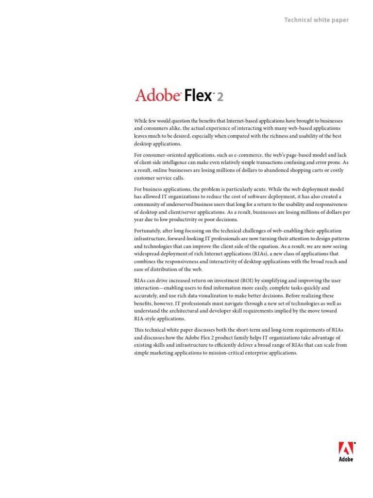Flex2 Technical Overview Apache Flex Action Script