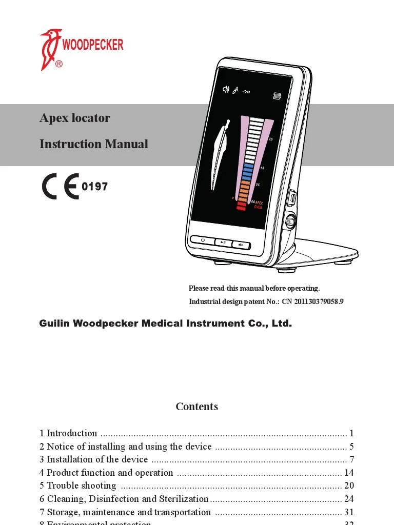 Apex Locator Woodpex VHBZBSB PDF Sterilization (Microbiology) Hertz