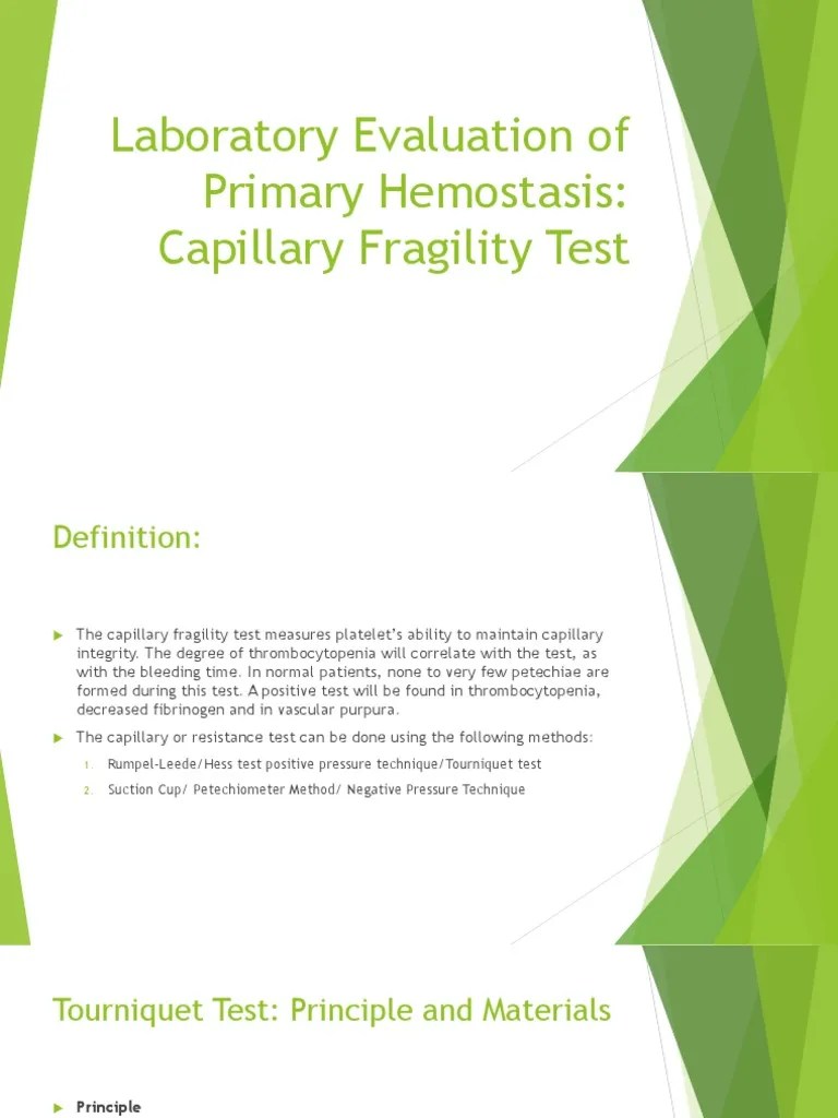 Module 1.2 Capillary Fragility Test1 PDF
