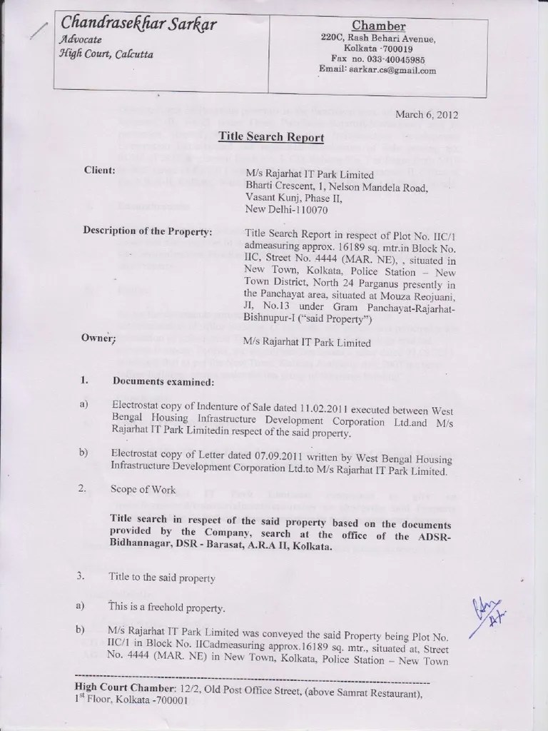 titlesearchreport done PDF