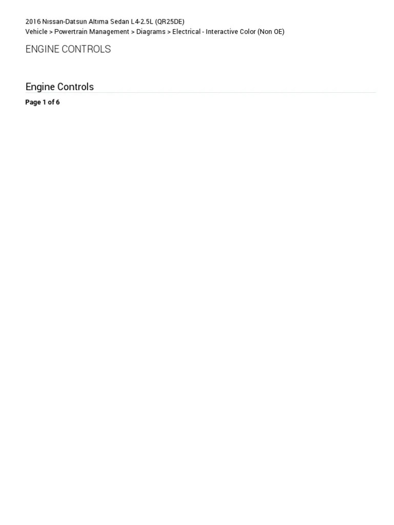 Altima Wiring | PDF | Internal Combustion Engine | Engine Technology