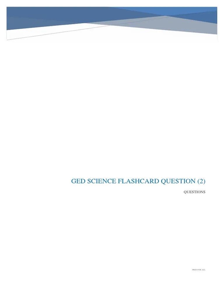 Ged Flash Card Question PDF Genotype Cell Cycle