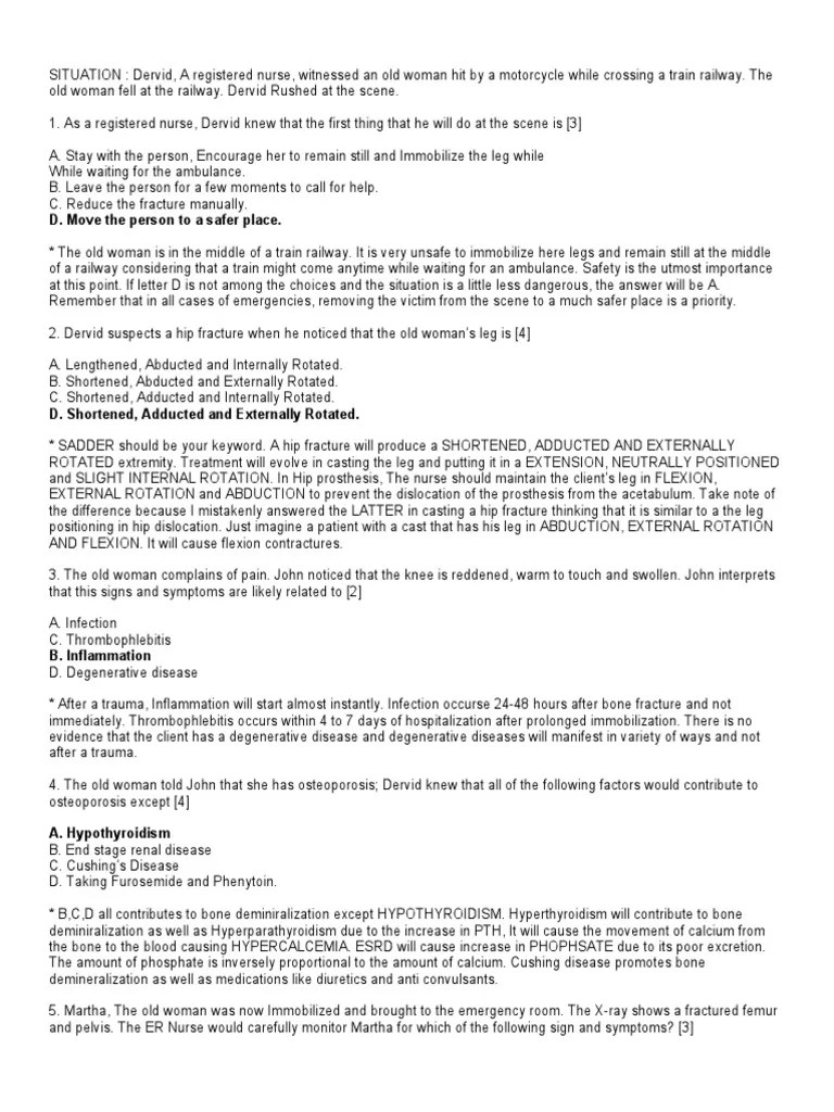 100 Item MEDICAL SURGICAL Nursing Examination Correct Answers and | PDF