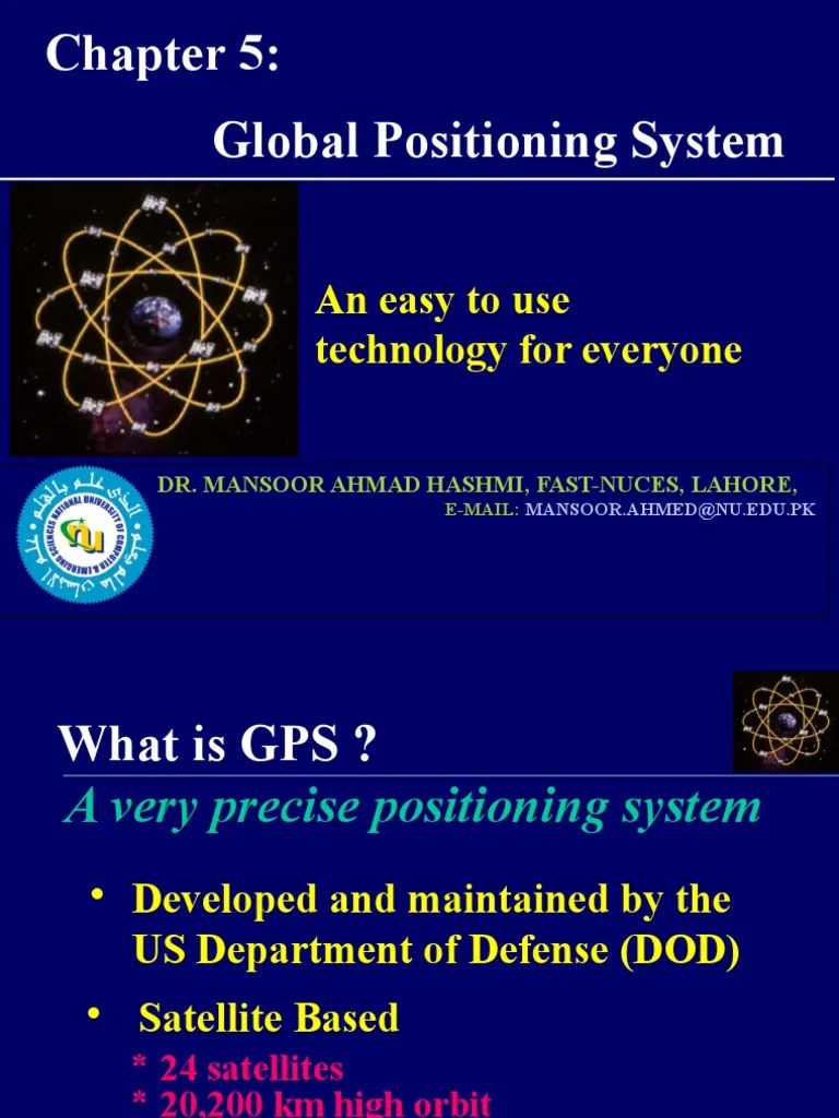 Chapter 5Global Positioning System PDF Global Positioning System Wireless