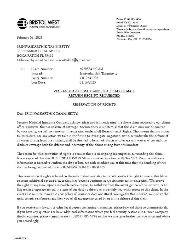 Via Regular Us Mail and Certified Us Mail Return Receipt Requested